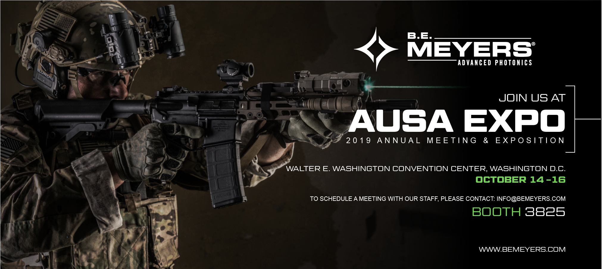 B.E. MEYERS & CO. EXHIBITING AT BOOTH #3825 AT AUSA 2019